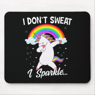 Tapis De Souris Je ne transpire pas Je Sparkle Unicorn Femmes Noël