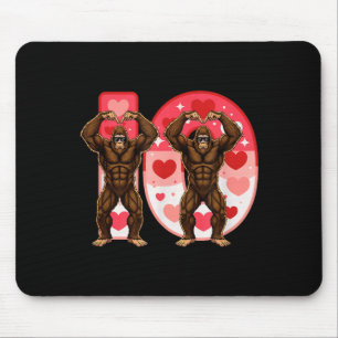 Tapis De Souris Je-o Couples Matching Drôle Bigfoot Dans Midwester