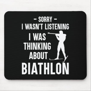 Tapis De Souris Je Pensais Au Biathlon - Ski Tirer Bi