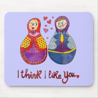 Tapis De Souris Je pense que je vous aime