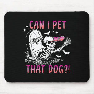 Tapis De Souris Je Pet Ce Chien Skeleton Halloween