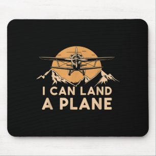 Tapis De Souris Je peux atterrir un avion Vintage drôle beaucoup a