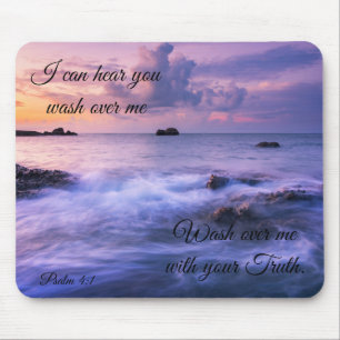 Tapis De Souris Je Peux Vous Entendre Purple Ocean Mouse Pad