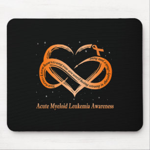 Tapis De Souris Je Porte De L'Orange Pour Guerrier Aigu De Leucémi