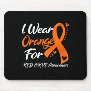 Tapis De Souris Je Porte De L'Orange Pour La Sensibilisation Des C