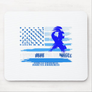 Tapis De Souris Je Porte Du Bleu Pour Mon Mois De Sensibilisation 