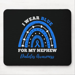 Tapis De Souris Je Porte Du Bleu Pour Mon Nephew T1d Type 1 Diabèt