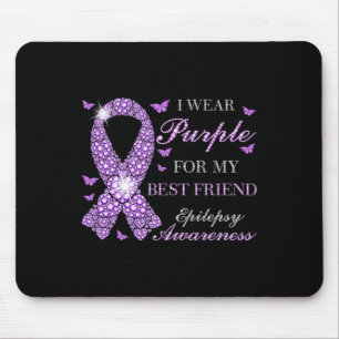 Tapis De Souris Je Porte Du Purple Pour Mes Meilleurs Amis Des Lau
