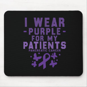 Tapis De Souris Je Porte Du Purple Pour Mes Patients Cancer Du Pan