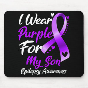 Tapis De Souris Je Porte Du Purple Pour Mon Fils Cadeaux De Sensib