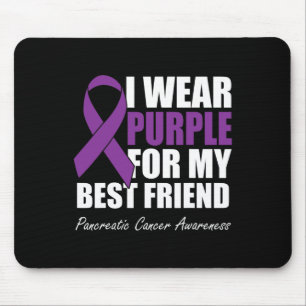 Tapis De Souris Je Porte Du Purple Pour Mon Meilleur Ami Cancer Pa