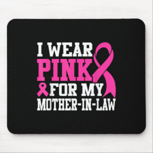 Tapis De Souris Je Porte Du Rose Pour Ma belle-mère Cancer Du Sein