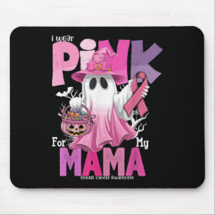 Tapis De Souris Je Porte Du Rose Pour Ma Mama Ghost Ghost Cancer A