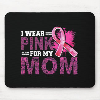 Tapis De Souris Je Porte Du Rose Pour Ma Mère Soutien De Sensibili