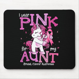 Tapis De Souris Je Porte Du Rose Pour Ma Tante Chemise Accordée Au