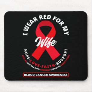 Tapis De Souris Je Porte Du Rouge Pour Ma Femme Sensibilisation Au