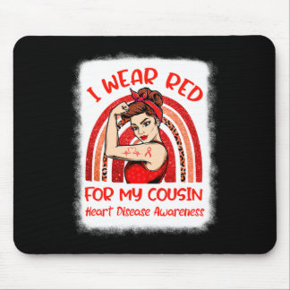 Tapis De Souris Je Porte Du Rouge Pour Mon Cousin Cardiopathie M S