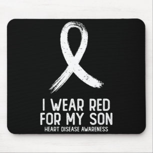 Tapis De Souris Je porte du rouge pour mon fils Sensibilisation à