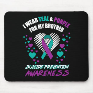 Tapis De Souris Je Porte Du Tealandviolet Pour Mon Frère Suicide P