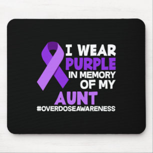 Tapis De Souris Je Porte Du Violet En Mémoire De Mon Adjudant De L