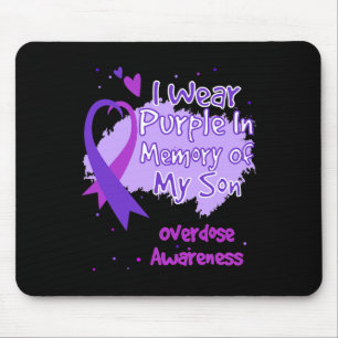 Tapis De Souris Je Porte Du Violet En Mémoire De Mon Fils Surdose