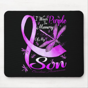 Tapis De Souris Je Porte Du Violet En Mémoire Pour Mon Fils Surdos