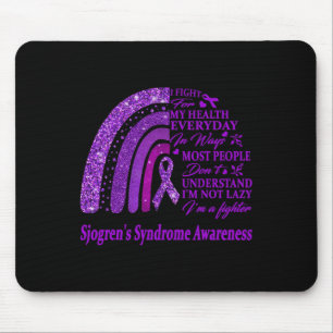 Tapis De Souris Je porte du violet pour la campagne de sensibilisa