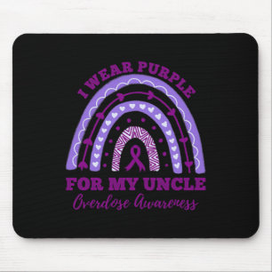 Tapis De Souris Je Porte Du Violet Pour La Pluie De Sensibilisatio