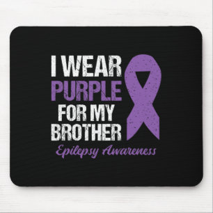 Tapis De Souris Je Porte Du Violet Pour La Sensibilisation À L'Épi