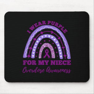 Tapis De Souris Je Porte Du Violet Pour Ma Nièce Surdose Sensibili