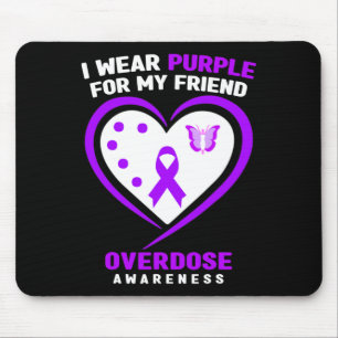 Tapis De Souris Je Porte Du Violet Pour Mon Ami Conscience De La S