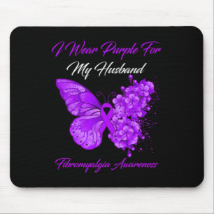 Tapis De Souris Je Porte Du Violet Pour Mon Mari Fibromyalgie Guer