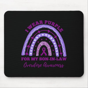 Tapis De Souris Je Porte Du Violet Pour Sensibiliser Mon Fils À Un