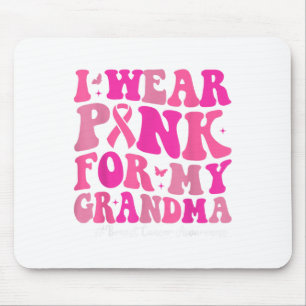 Tapis De Souris Je Porte Le Rose Pour Ma Grand-Mère Sensibilisatio