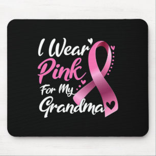 Tapis De Souris Je Porte Le Rose Pour Ma Grand-Mère Sensibilisatio