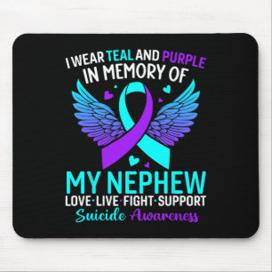Tapis De Souris Je Porte Le Turquoise Et Le Violet Pour Mon Suicid