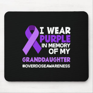 Tapis De Souris Je Porte Le Violet En Mémoire De Mon Surfait Grand