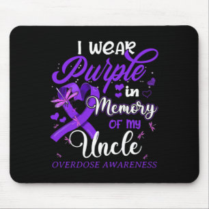 Tapis De Souris Je Porte Le Violet En Mémoire Pour L'Overdose De M