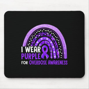 Tapis De Souris Je Porte Le Violet Pour La Sensibilisation À La Su