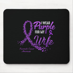 Tapis De Souris Je Porte Le Violet Pour La Sensibilisation Au Canc