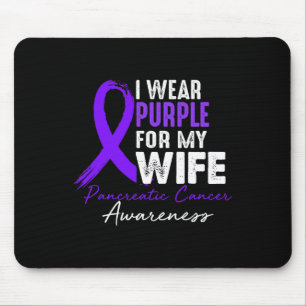 Tapis De Souris Je Porte Le Violet Pour La Sensibilisation Au Canc