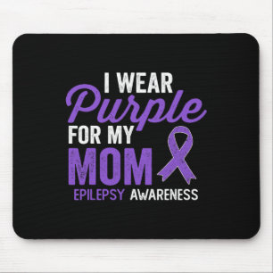 Tapis De Souris Je porte le violet pour ma mère Epilepsie Sensibil