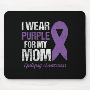 Tapis De Souris Je Porte Le Violet Pour Maman Epilepsie Sensibilis