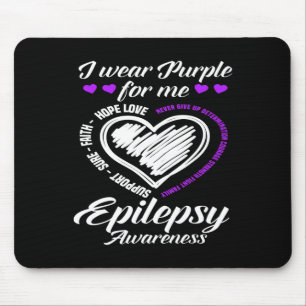 Tapis De Souris Je Porte Le Violet Pour Moi Guerrier Fighter Epile