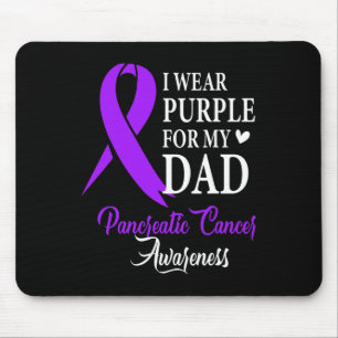 Tapis De Souris Je Porte Le Violet Pour Mon Papa Tee Cancer Pancré