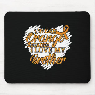 Tapis De Souris Je Porte L'Orange Parce Que J'Aime Mon Frère Leucé