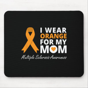 Tapis De Souris Je Porte L'Orange Pour Ma Mère Ms Awareness Ribbon