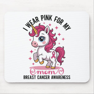 Tapis De Souris Je Porte Nk Pour Ma Mère Unicorn Cancer Du Sein