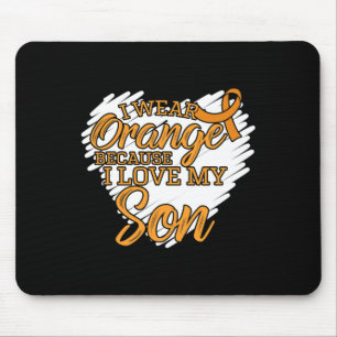 Tapis De Souris Je Porte Orange Parce Que J'Aime Mon Fils Pour La
