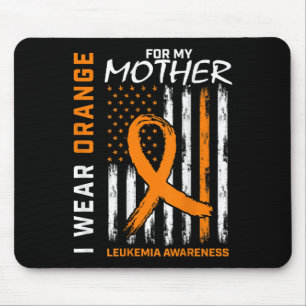Tapis De Souris Je Porte Orange Pour Ma Mère Leucémie